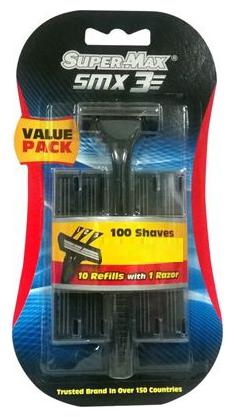 

Super Max SMX 3 - 3 Blade Shaving System (Jumbo Pack) 1 pc