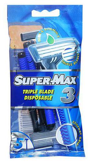 

Supermax Triple Blade Disposable Razor With Comfort Grip For Men 5 pc