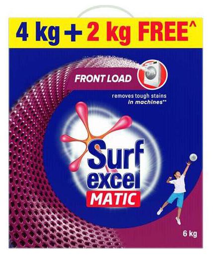 

Surf Excel Detergent Powder - Matic Front Load 6 kg