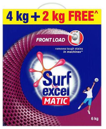 

Surf Excel Detergent Powder - Matic Front Load 6 kg