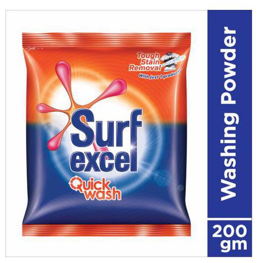 

Surf Excel Quick Wash Detergent Powder 200 g
