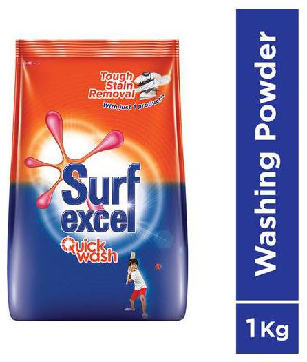 

Surf Excel Quick Wash Detergent Powder 1 kg