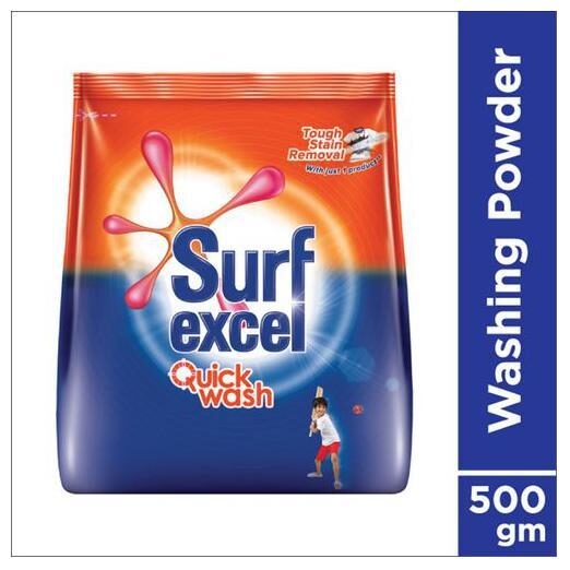 

Surf Excel Quick Wash Detergent Powder 500 g