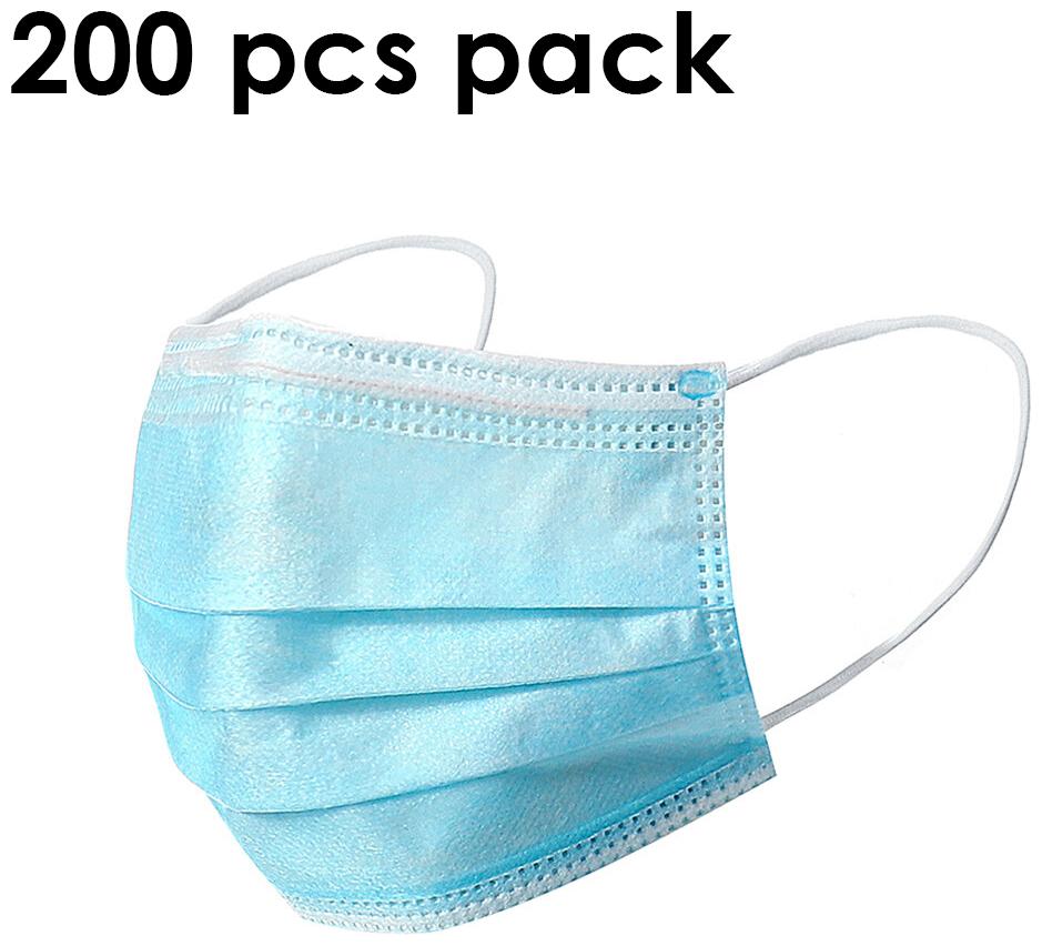 

Svaar 3ply Disposable Mask Mouth Face Mask For Surgical (Pack of 200)