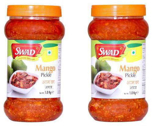 

Swad Pickle - Mango 1 kg each ( Pack of 2)