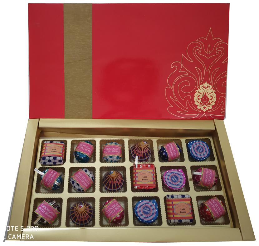 

Swankit sHomemade Edible Diwali Chocolates with 18 cavities box