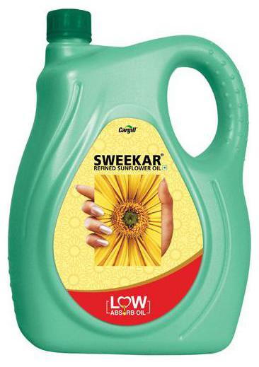 

Sweekar Refined Sunflower Oil - Low Absorb 5 L