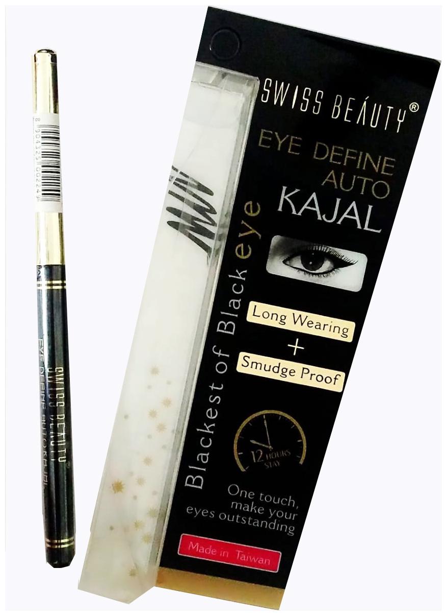 

Swiss Beauty Eye Define Auto Kajal Blackest of Black eye 0 35 g Pack of 1