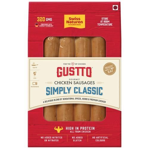

Swiss Naturen Gourmet Chicken Sausage - Simply Classic 320 g