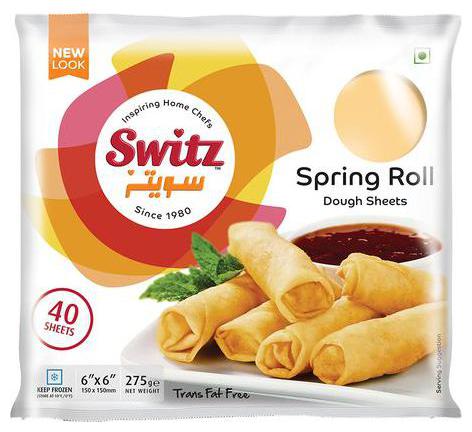 

Switz Spring Roll Sheets - 6 x6 40 pcs 275 g