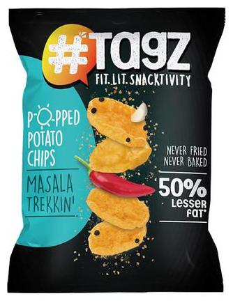 

Tagz Popped Potato Chips - Masala Trekkin 30g
