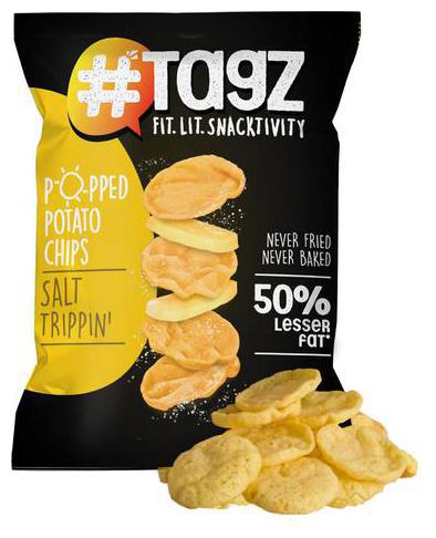 

Tagz Popped Potato Chips - Salt Trippin 30g