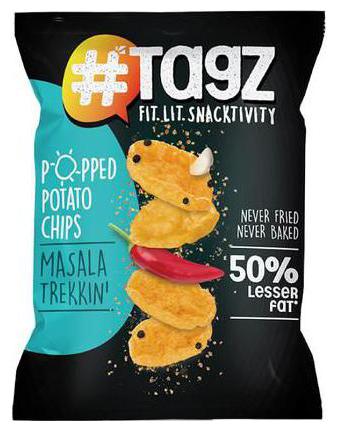 

Tagz Popped Potato Chips - Masala Trekkin 30g