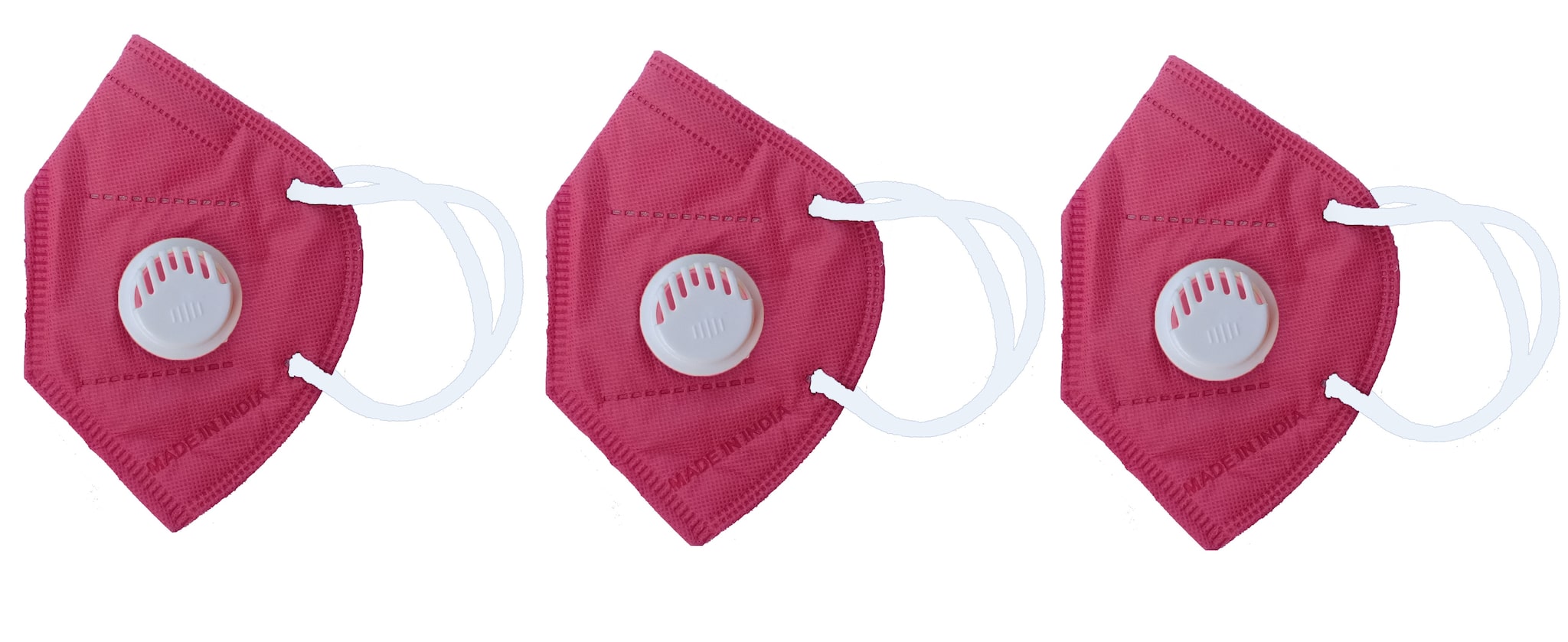 

Tara Care KN95 Mask Reuseable And Breathable Pink Pack of 3