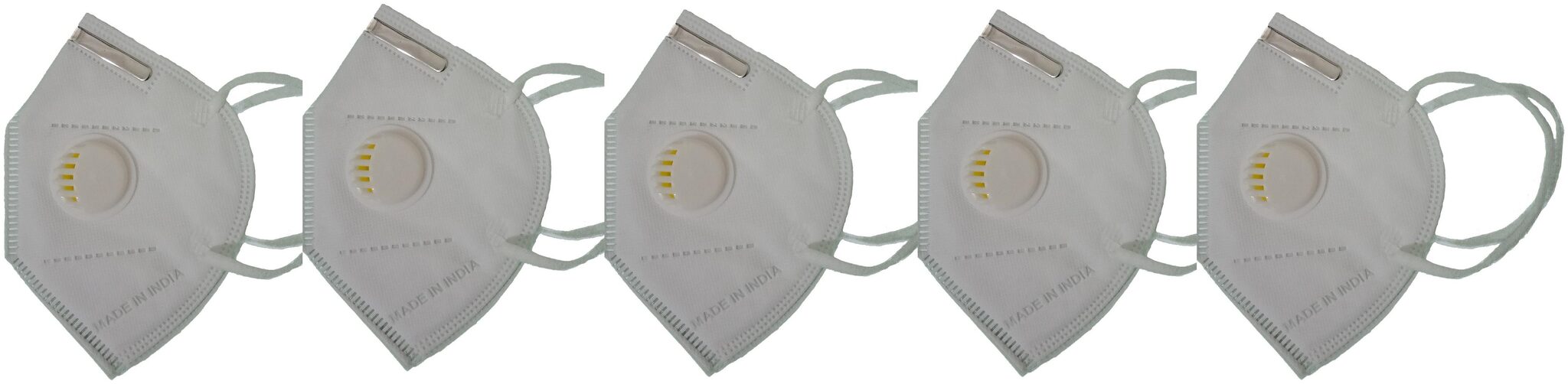

Tara Care White 5 pcs KN95 Face Mask Reuseable and breathable