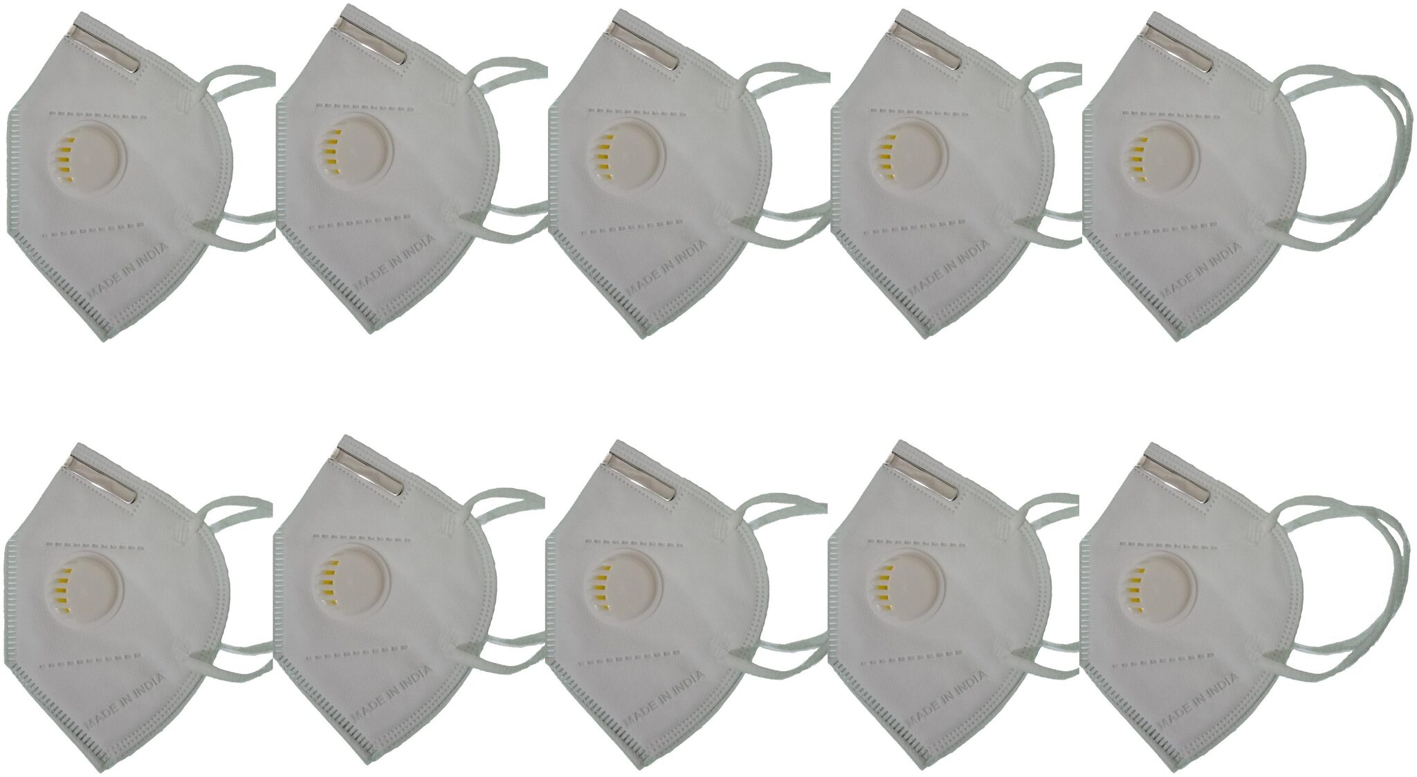 

Tara Care White 10 pcs KN95 Face Mask Reuseable and breathable