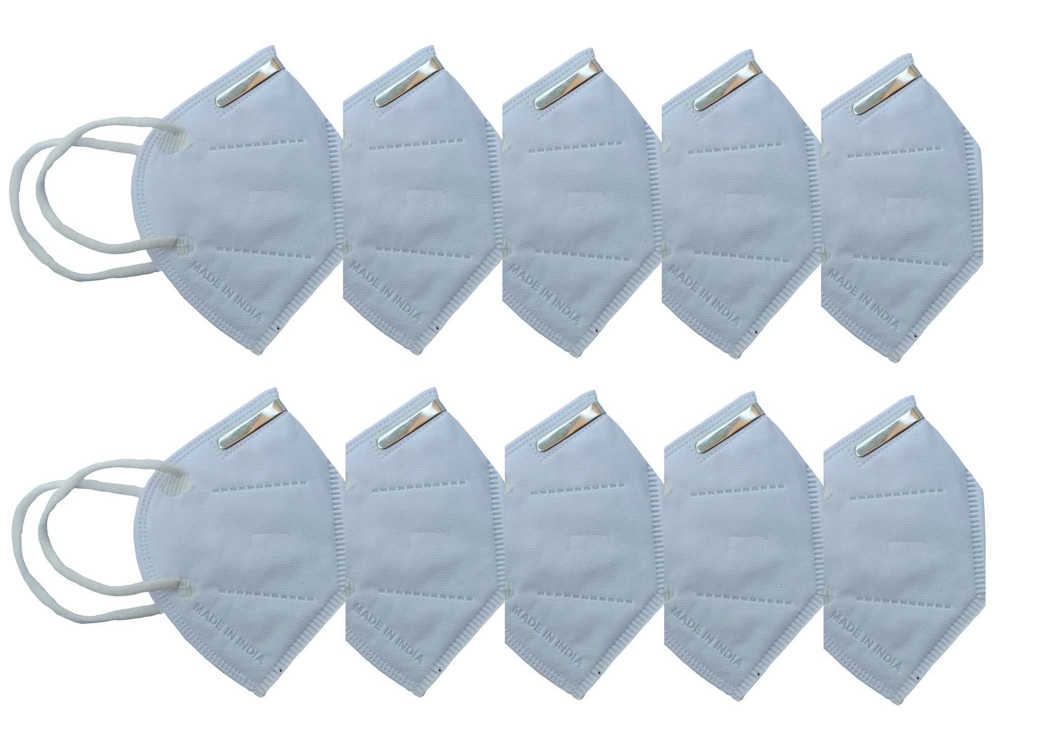 

Tara Care White Non Filter Reuseable KN95 Face Mask (Pack of 10 )