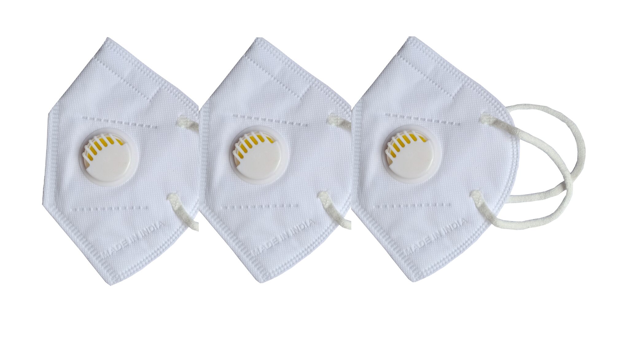 

Tara Care White With Filter Reuseable KN95 Face Mask (Pack of 3 )