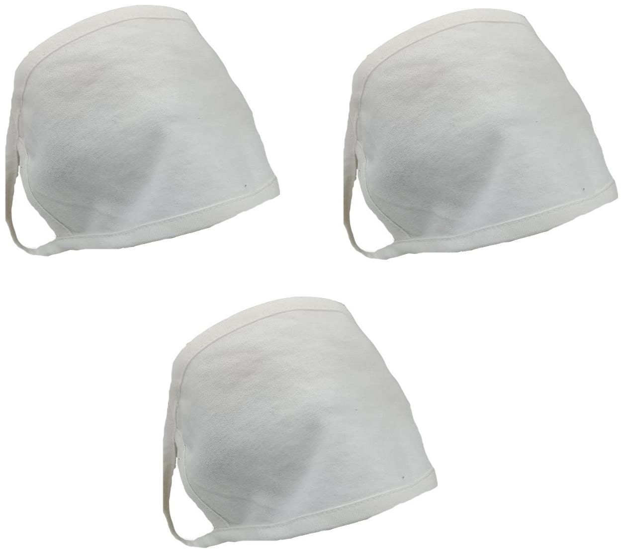 

TASHKURST Premium Cotton Double Layer Anti Dust Face Mask (Pack Of 3)