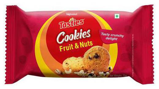 

Tasties Fruit Nuts Cookies 75 g