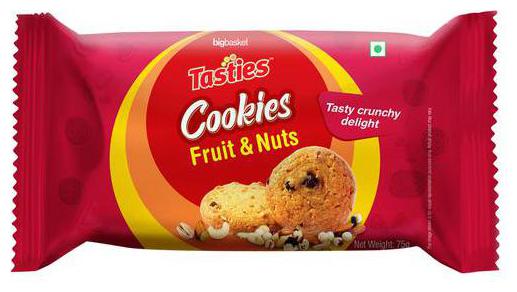 

Tasties Fruit Nuts Cookies 75 g