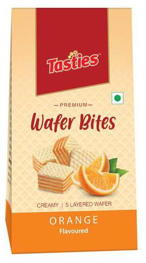 

Tasties Premium Wafer Bites - Orange 100g