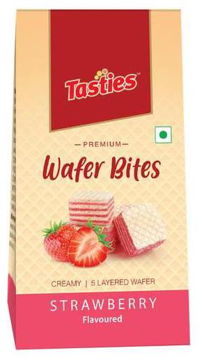 

Tasties Premium Wafer Bites - Strawberry 100g
