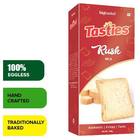 

Tasties Rusk - Milk 200 g