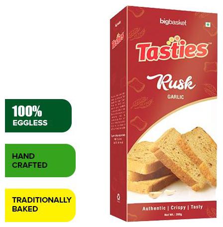 

Tasties Rusk Garlic 200 g