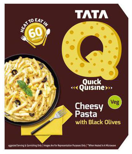 

TATA Q Quick Quisine - Cheesy Pasta With Black Olives 290 g