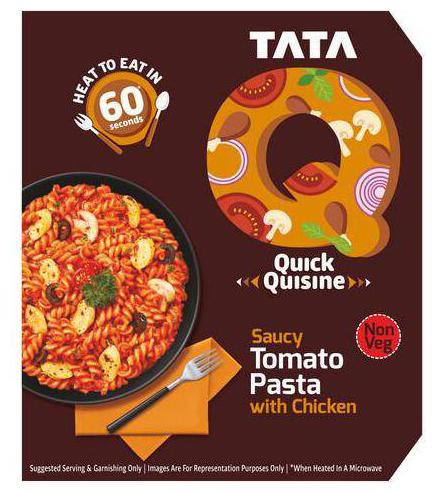 

TATA Q Quick Quisine - Saucy Tomato Pasta With Chicken 305 g