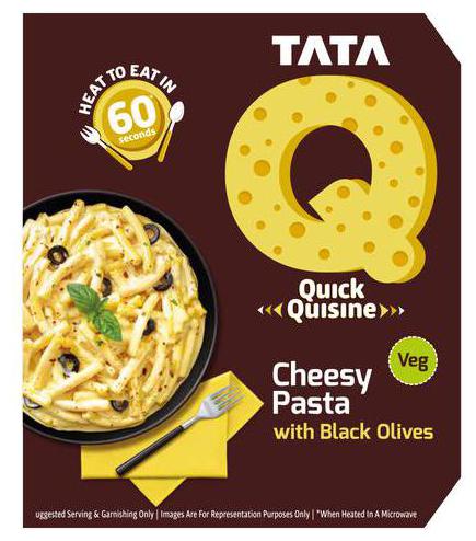 

TATA Q Quick Quisine - Cheesy Pasta With Black Olives 290 g
