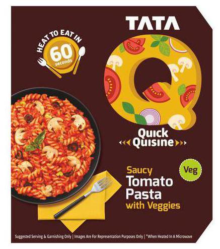 

TATA Q Quick Quisine - Saucy Tomato Pasta With Veggies 290 g