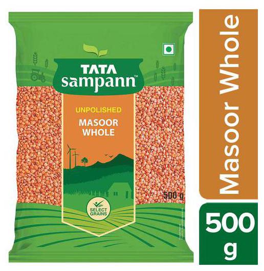 

Tata Sampann Masoor Dal - Whole 500g