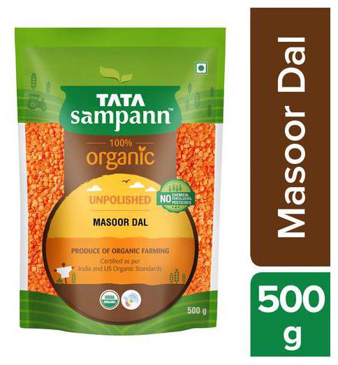

Tata Sampann Organic Masoor Dal 500 g