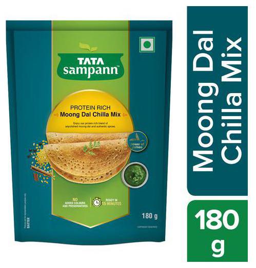 

Tata Sampann Chilla Mix - Moong Dal 180 g
