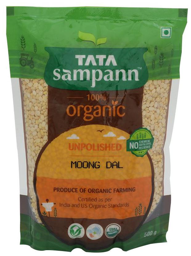 

Tata Sampann Organic Moong Dal 500 g