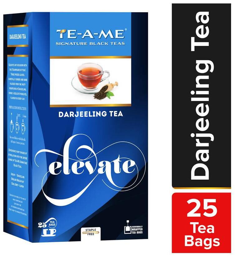 

TE-A-ME Black Darjeeling Tea 25 Tea Bags (Pack of 1)