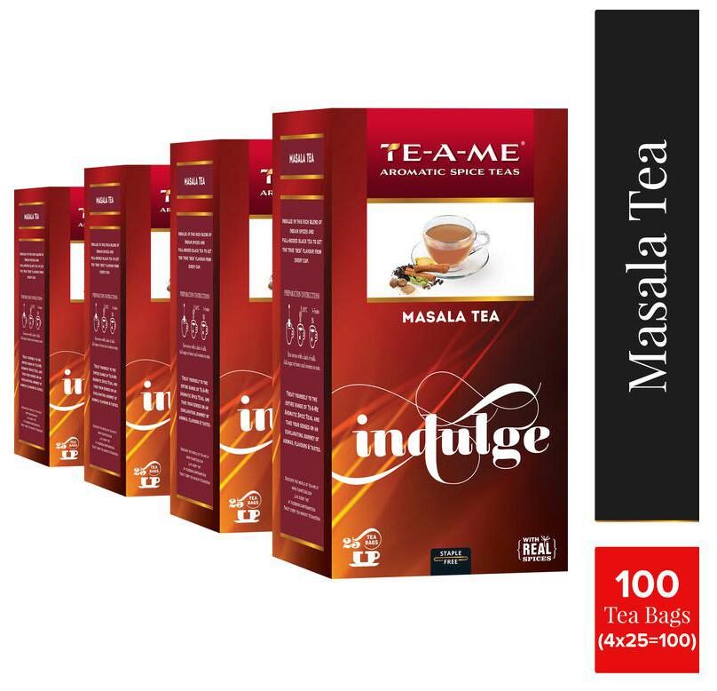 

TE-A-ME Masala Tea 25 Tea Bags ( Pack of 4 )