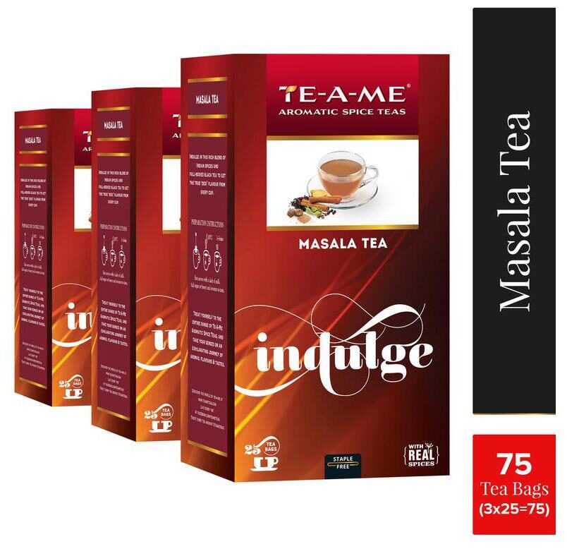 

TE-A-ME Masala Tea 25 Tea Bags ( Pack of 3 )