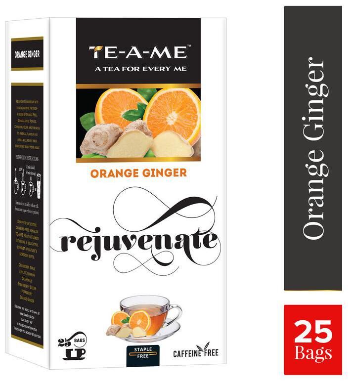 

TE-A-ME Orange Ginger Infusion 25 Tea Bags (Pack of 1)