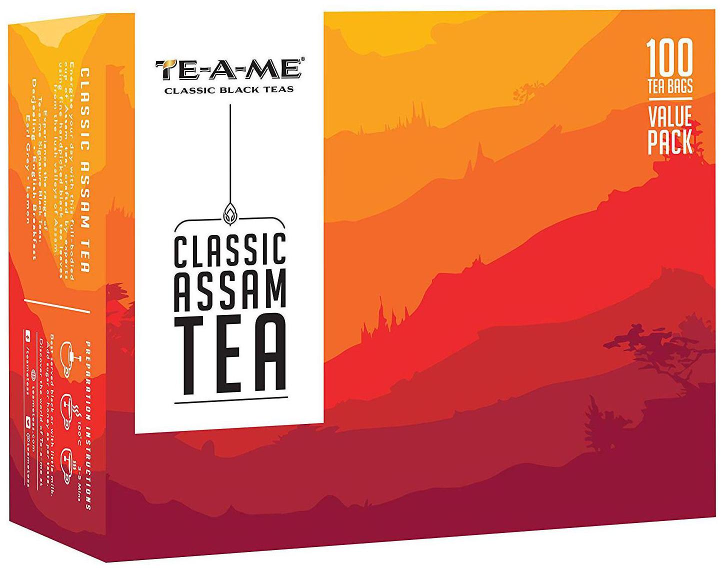 

Te-A-Me Tea Bags - Assam Tea Handpicked leaves from Assam 200 g