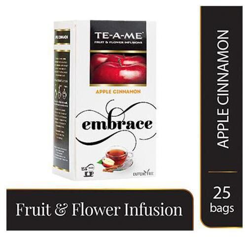 

Te-A-Me Tea Bags - Fruit Flower Infusions - Apple Cinnamon 37 5 g