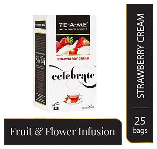 

Te-A-Me Tea Bags - Fruit Flower Infusions - Strawberry Cream 25 pcs
