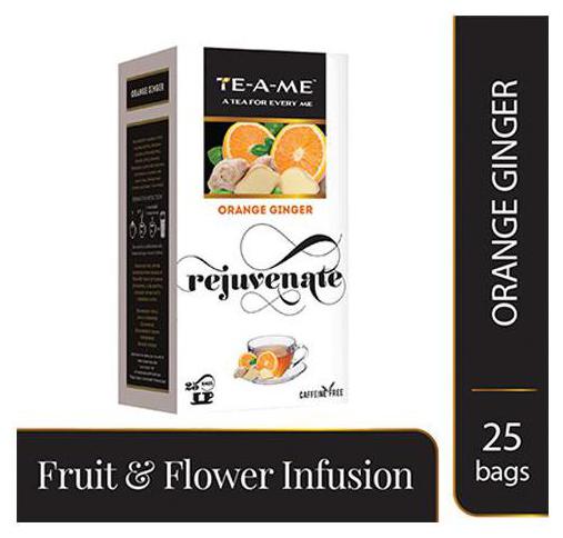 

Te-A-Me Tea Bags - Fruit Flower Infusions - Oranger Ginger 25 pcs