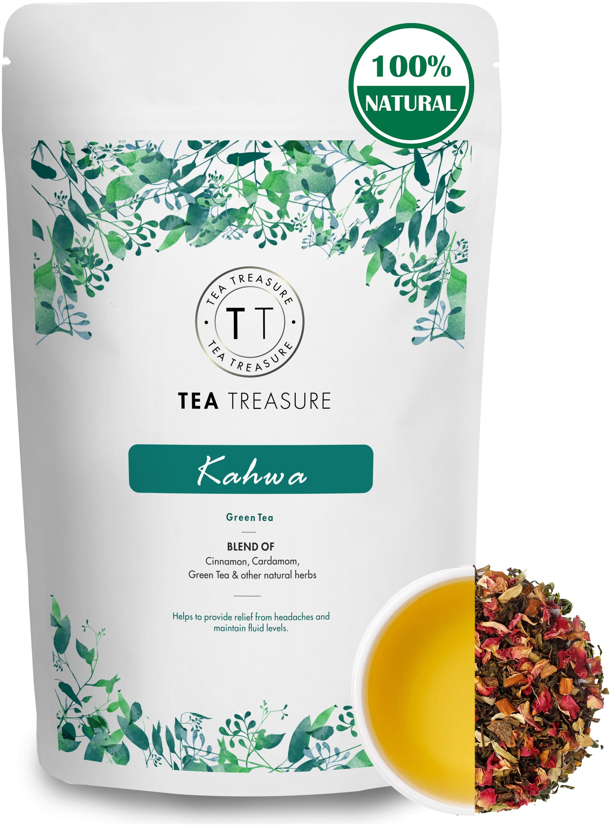 

TeaTreasure Kahwa Green Tea - 100 g