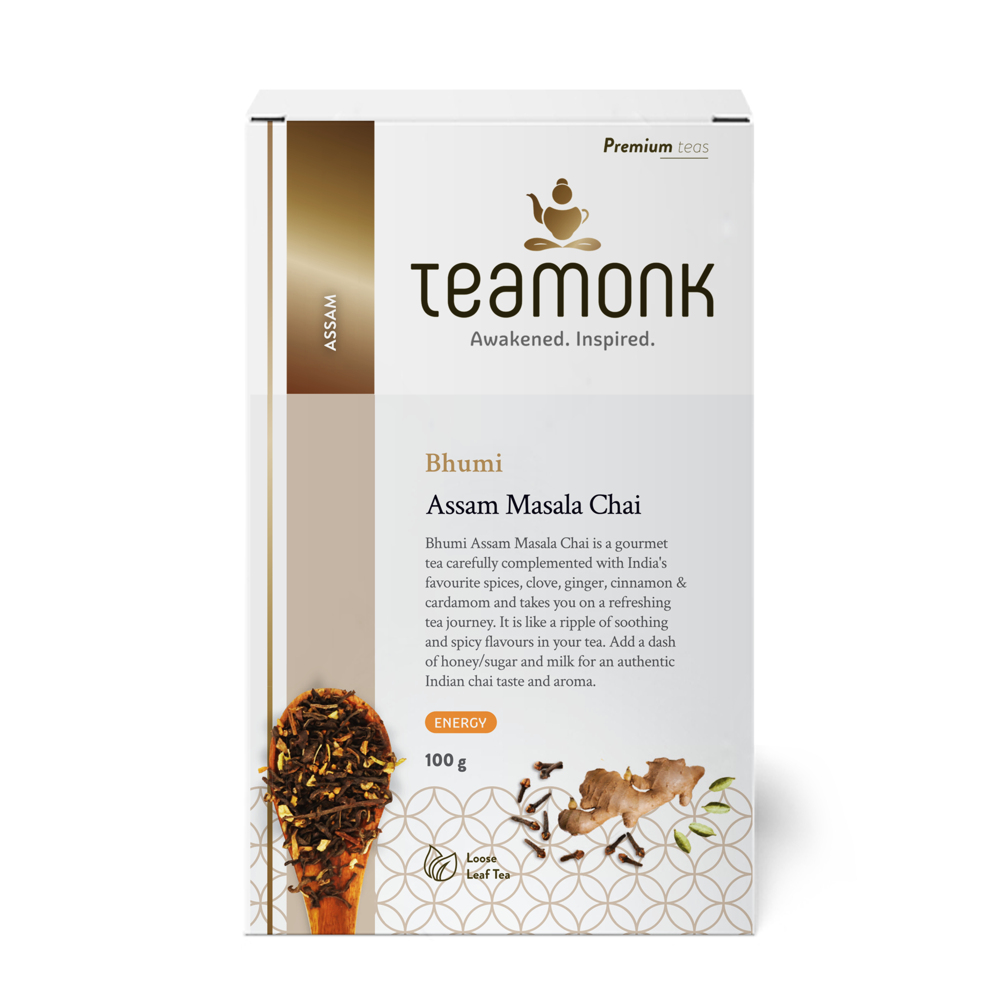 

Teamonk Bhumi Assam Masala Chai Loose Leaf 100g