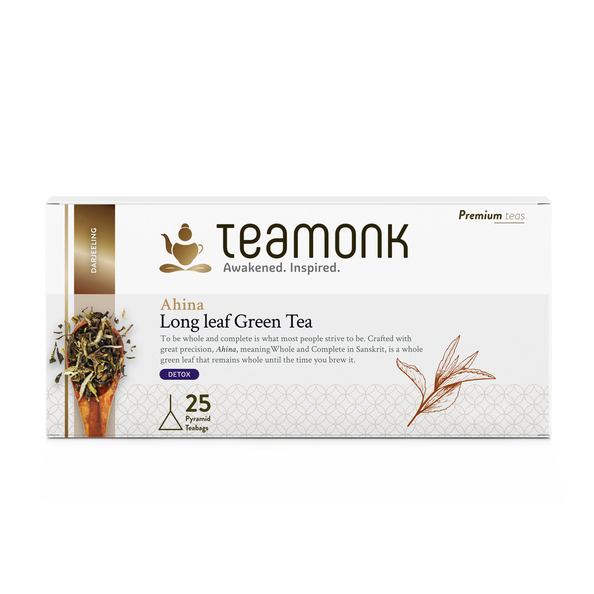

Teamonk Darjeeling Organic Green Tea for Weight Loss 25 Teabags