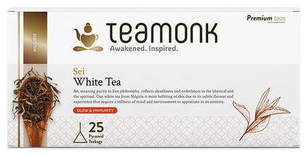 

Teamonk Nilgiris White Teabags - Sei 50 g