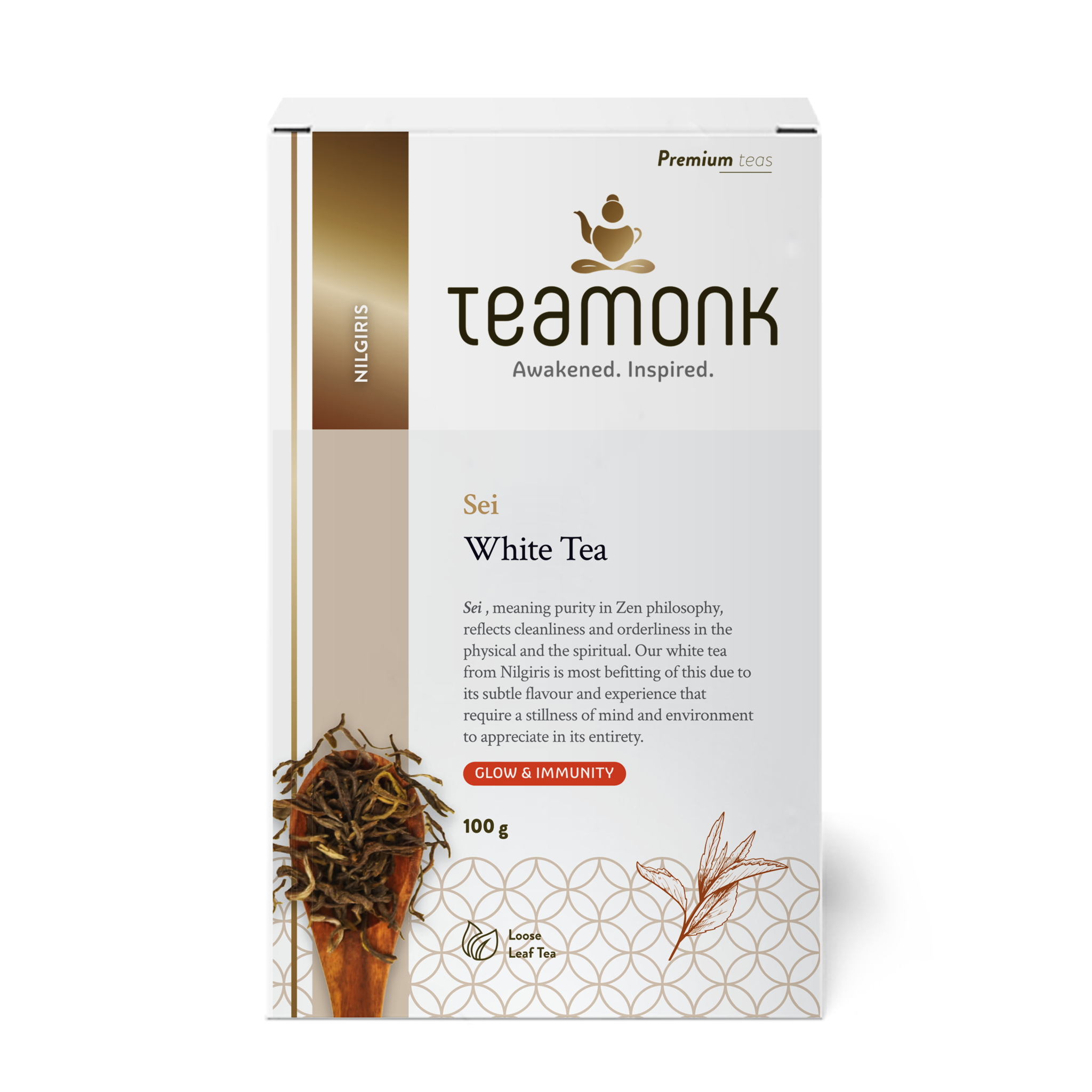 

Teamonk Nilgiri Sei White Tea for Glow and Immunity 100 g